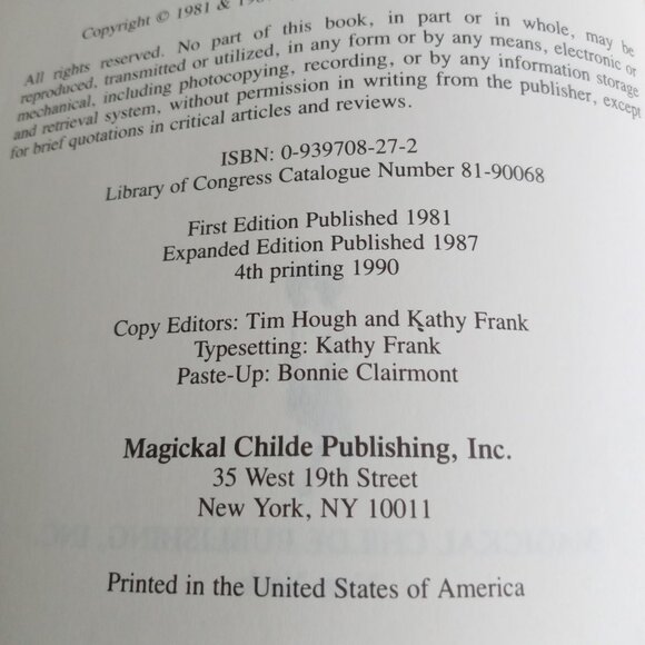 M+AGICKAL FORMULARY, VOLUME ONE, EDITED AND INTRODUCED by HERMAN SLATER - Picture 2 of 4